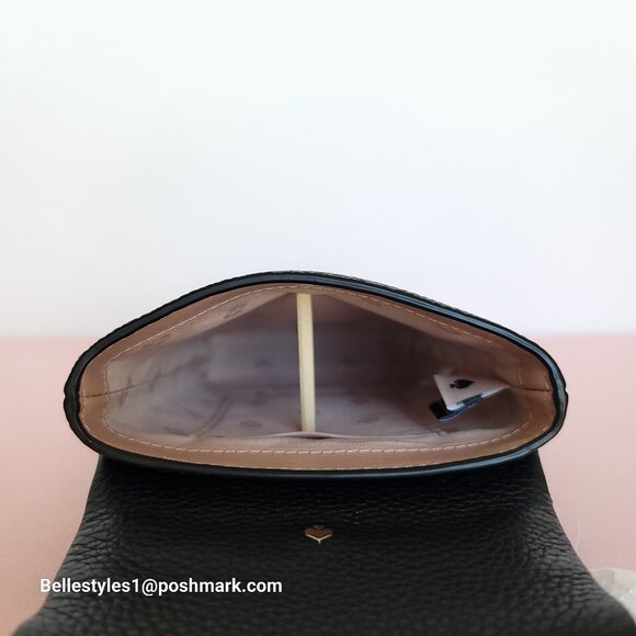 KATE SPADE Bradley North/South Pebbled Leather Phone Crossbody- Black color🎈⭐ - Picture 12 of 16